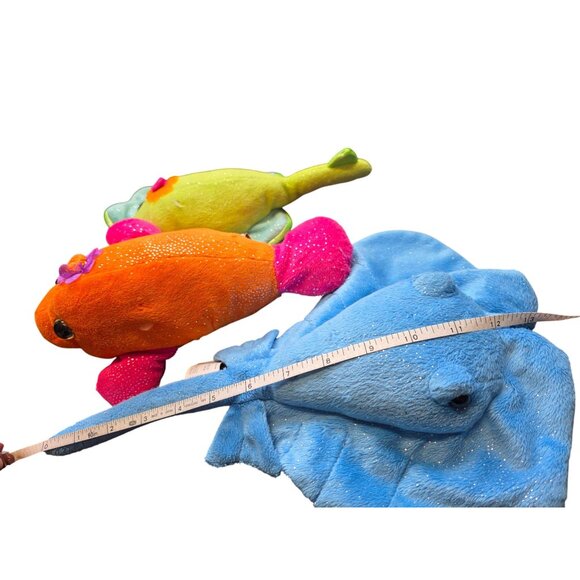 Sea Animals Plush Lot Stingray's & Manatee Glitter Stuffed Animals - Picture 10 of 10